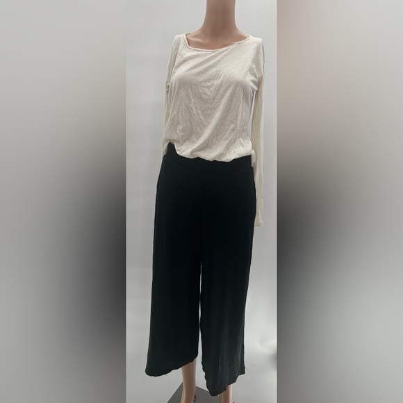 Banana Republic Women's Textured Slip-On Draped Wide Leg Pants Size S - Picture 4 of 6